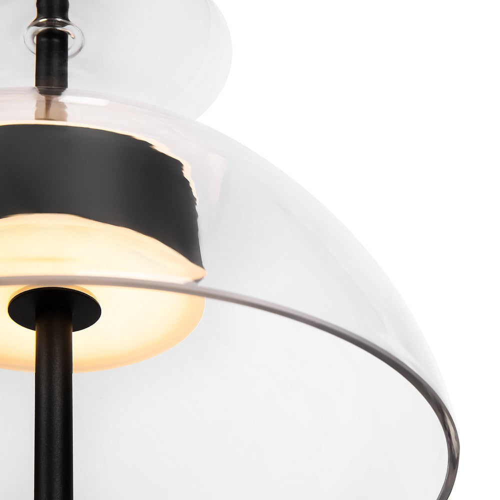 Bangkok Pendant Lamp In Black - Transparent Shade-Maytoni-South Charlotte Fine Lighting