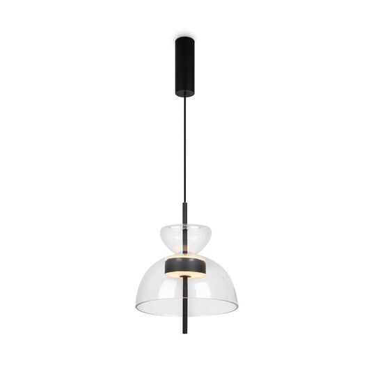 Bangkok Pendant Lamp In Black - Transparent Shade-Maytoni-South Charlotte Fine Lighting