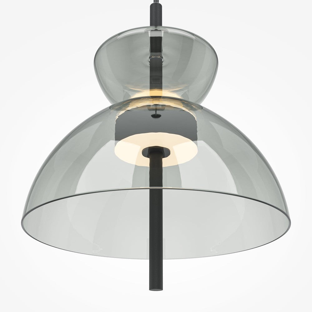 Bangkok Smoky Pendant Lamp In Black-Maytoni-South Charlotte Fine Lighting