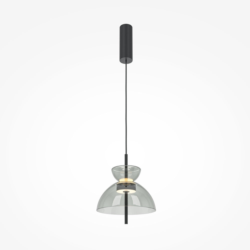 Bangkok Smoky Pendant Lamp In Black-Maytoni-South Charlotte Fine Lighting