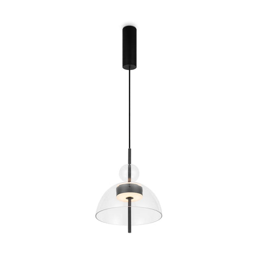 Bangkok Transparent Pendant Lamp In Black-Maytoni-South Charlotte Fine Lighting