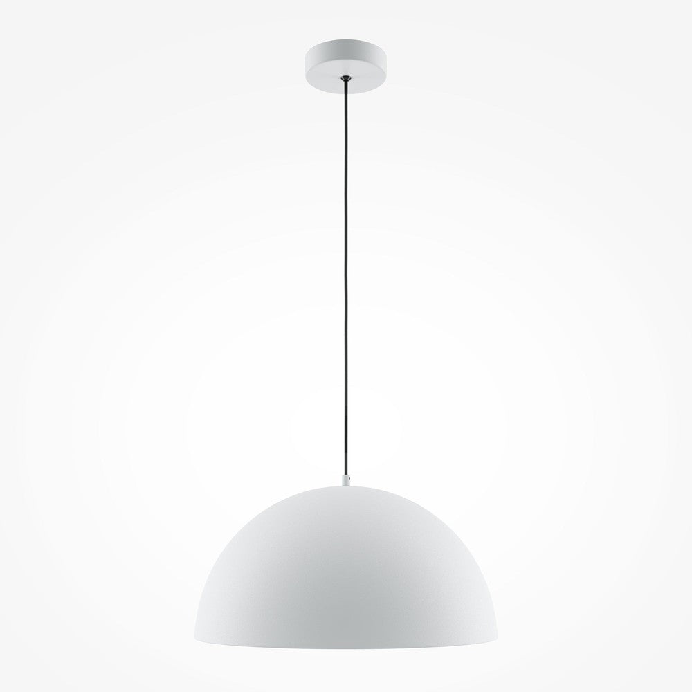 Basic Colours Dome Pendant Lamp In White-Maytoni-South Charlotte Fine Lighting