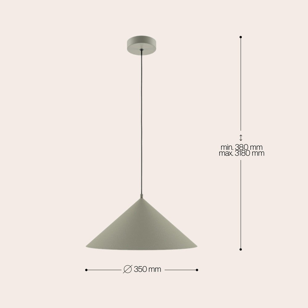 Basic Colours Pendant Lamp In Grey-Maytoni-South Charlotte Fine Lighting