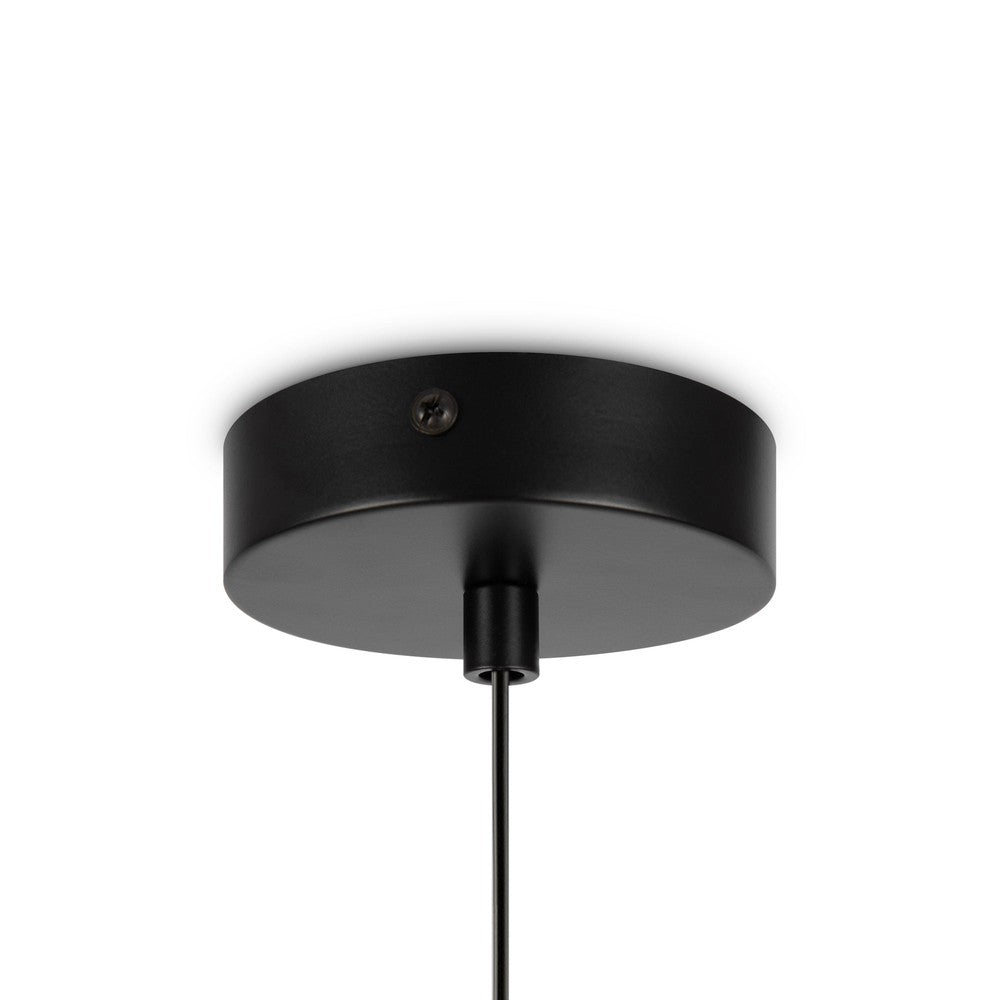 Basic form Pendant Lamp In Black - Single Light (Medium)-Maytoni-South Charlotte Fine Lighting