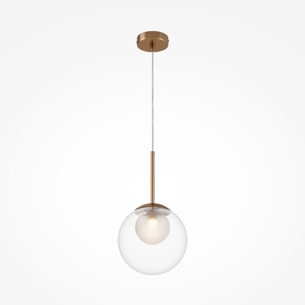 Basic form Pendant Lamp With Gold Styling - Single Light (Large)-Maytoni-South Charlotte Fine Lighting