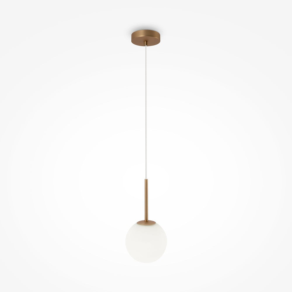 Basic form Pendant Lamp With Gold Styling - Single Light (Medium)-Maytoni-South Charlotte Fine Lighting