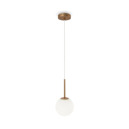 Basic form Pendant Lamp With Gold Styling - Single Light (Medium)-Maytoni-South Charlotte Fine Lighting