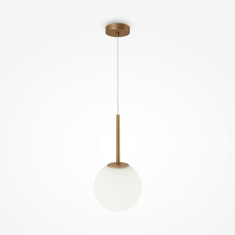 Basic form Pendant Lamp With Gold Styling - Single Light (Small)-Maytoni-South Charlotte Fine Lighting