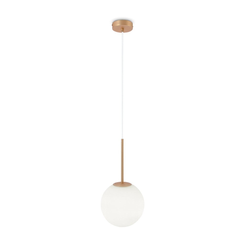 Basic form Pendant Lamp With Gold Styling - Single Light (Small)-Maytoni-South Charlotte Fine Lighting