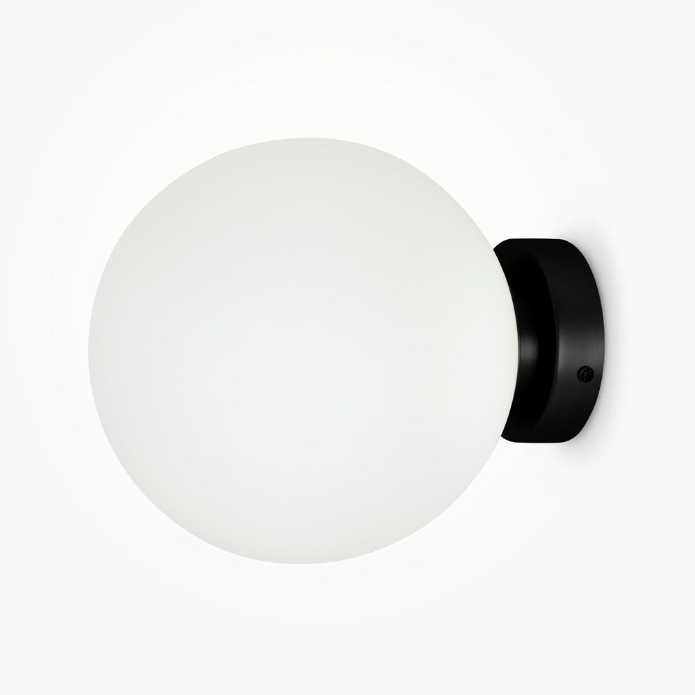 Basic form Wall Lamp In Black - Large-Maytoni-South Charlotte Fine Lighting