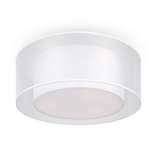 Bergamo Translucent Ceiling Lamp In White-Maytoni-South Charlotte Fine Lighting