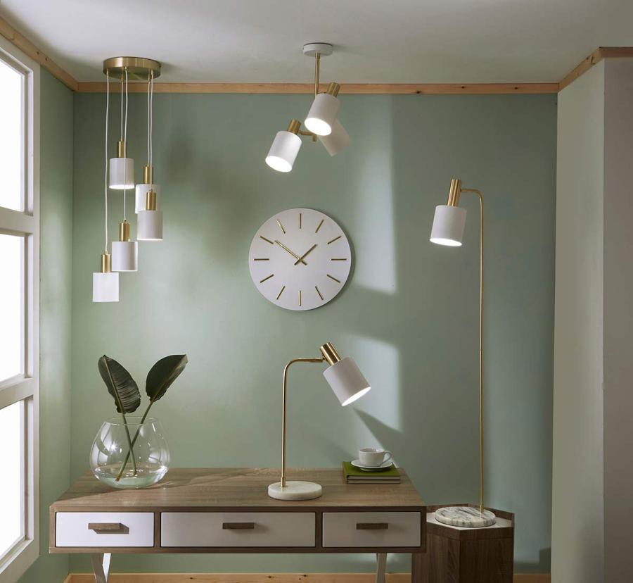 Biba Marble Footed White and Gold Floor Lamp – South Charlotte Fine ...