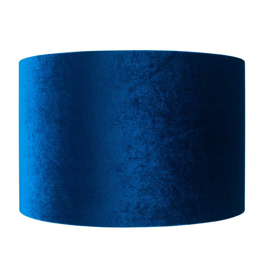 Bow Cylinder Sapphire Blue Velvet Lamp Shade sold by South Charlotte Fine Lighting