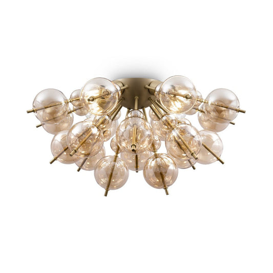 Bolla Chandelier With Brass Styling-Maytoni-South Charlotte Fine Lighting