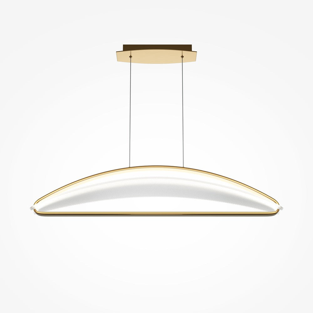 Breeze Linear Pendant Lamp With Brass Styling-Maytoni-South Charlotte Fine Lighting