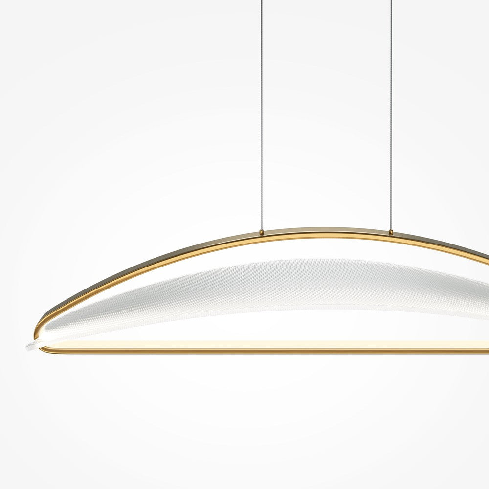 Breeze Linear Pendant Lamp With Brass Styling-Maytoni-South Charlotte Fine Lighting