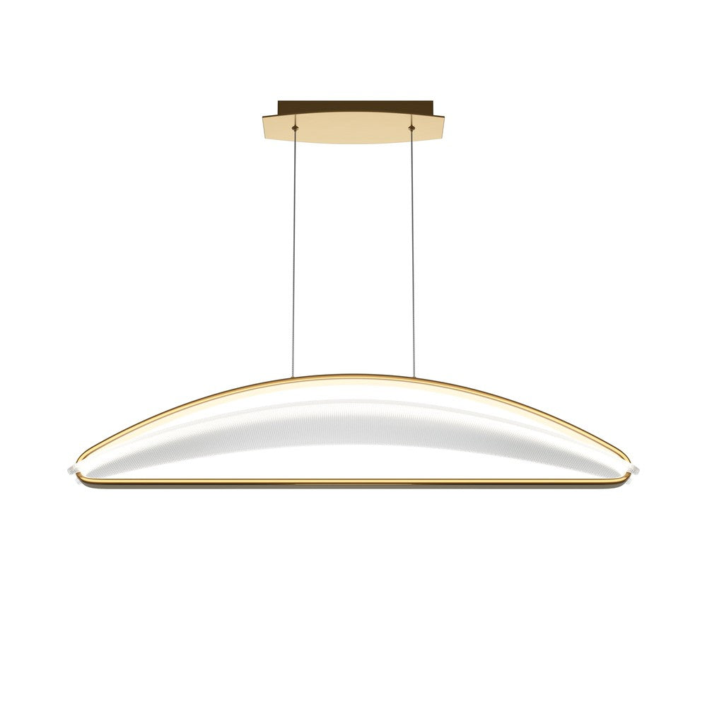 Breeze Linear Pendant Lamp With Brass Styling-Maytoni-South Charlotte Fine Lighting