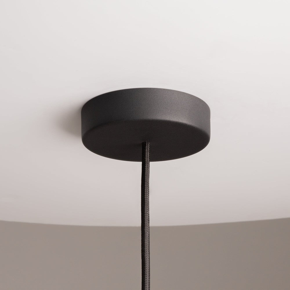 Cane Pendant Lamp In Black With Natural Cane Shade-Maytoni-South Charlotte Fine Lighting