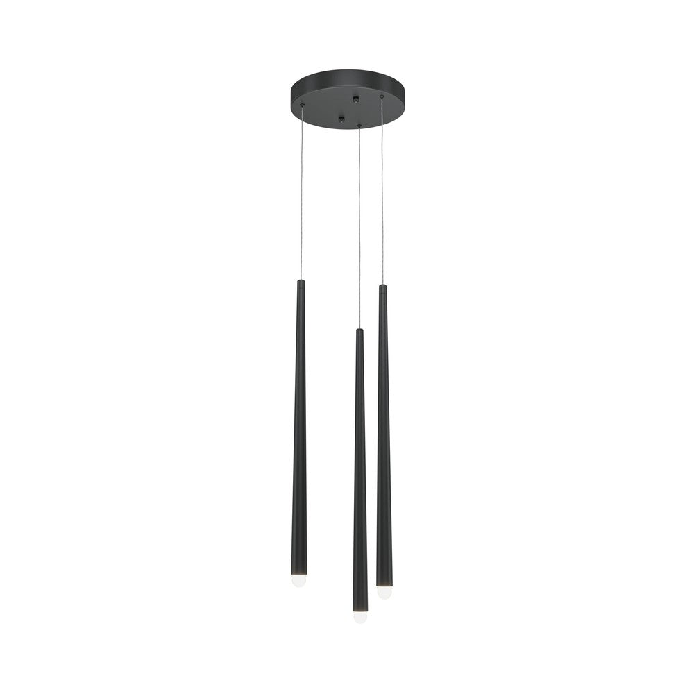 Cascade Pendant Lamp In Black - Three Lights (Large)-Maytoni-South Charlotte Fine Lighting