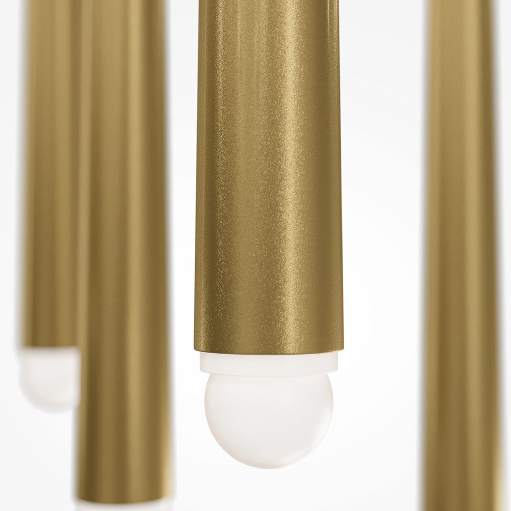 Cascade Pendant Lamp With Brass Styling - Five Lights-Maytoni-South Charlotte Fine Lighting