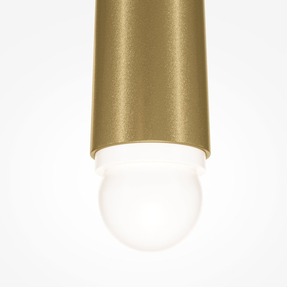 Cascade Pendant Lamp With Brass Styling - Single Light-Maytoni-South Charlotte Fine Lighting