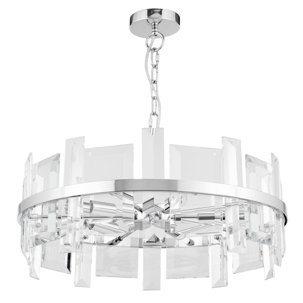 Cerezo Circular Chandelier With Chrome Styling-Maytoni-South Charlotte Fine Lighting