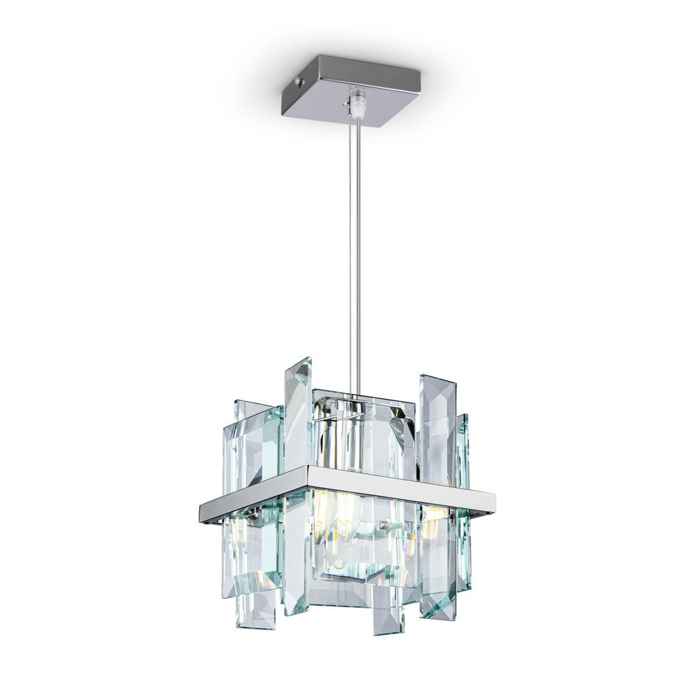 Cerezo Square Chandelier With Chrome Styling-Maytoni-South Charlotte Fine Lighting