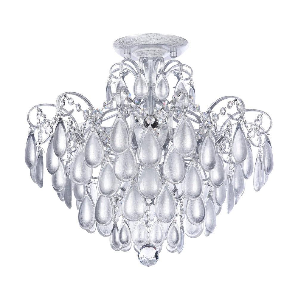 Chabrol Chandelier With Silver Styling-Maytoni-South Charlotte Fine Lighting