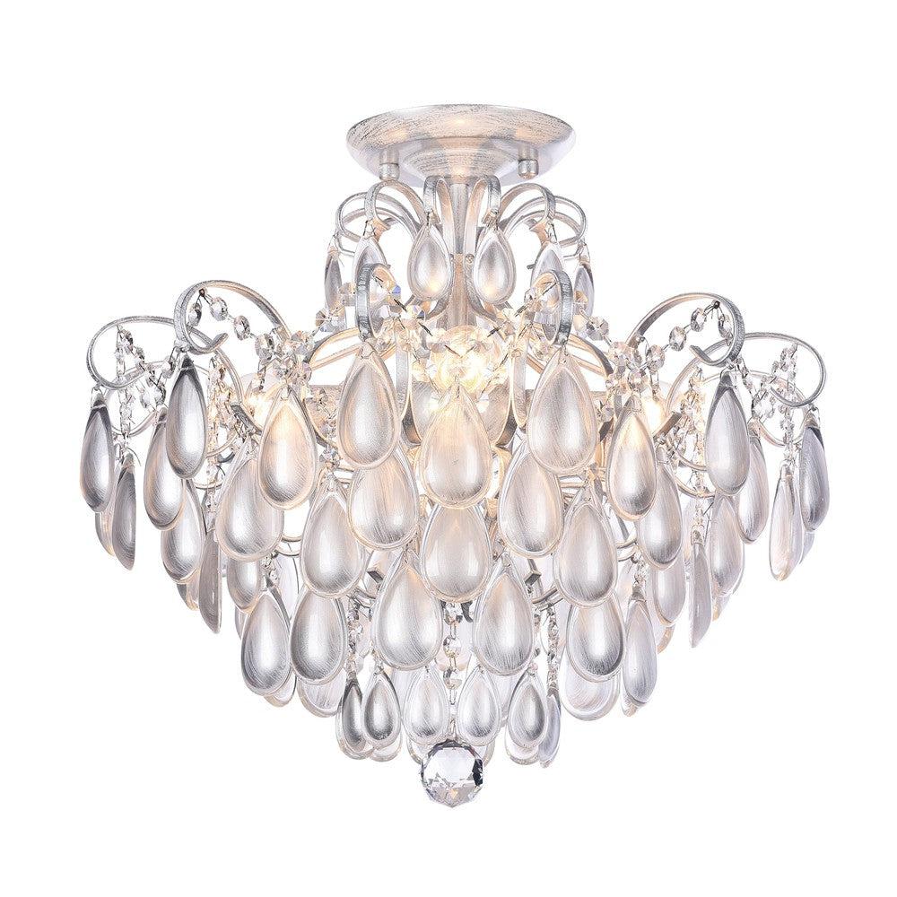 Chabrol Chandelier With Silver Styling-Maytoni-South Charlotte Fine Lighting