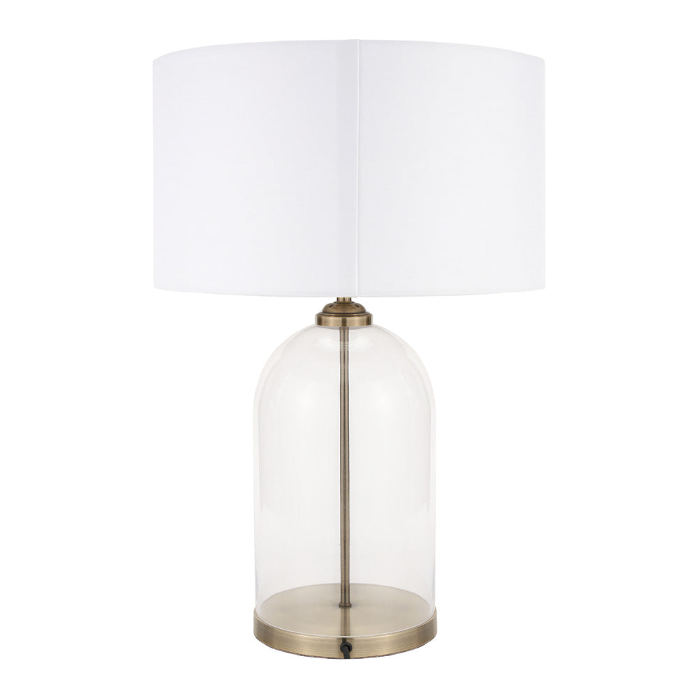 Back view of the Cloche modern table lamp, sold in the UK by South Charlotte Fine Lighting