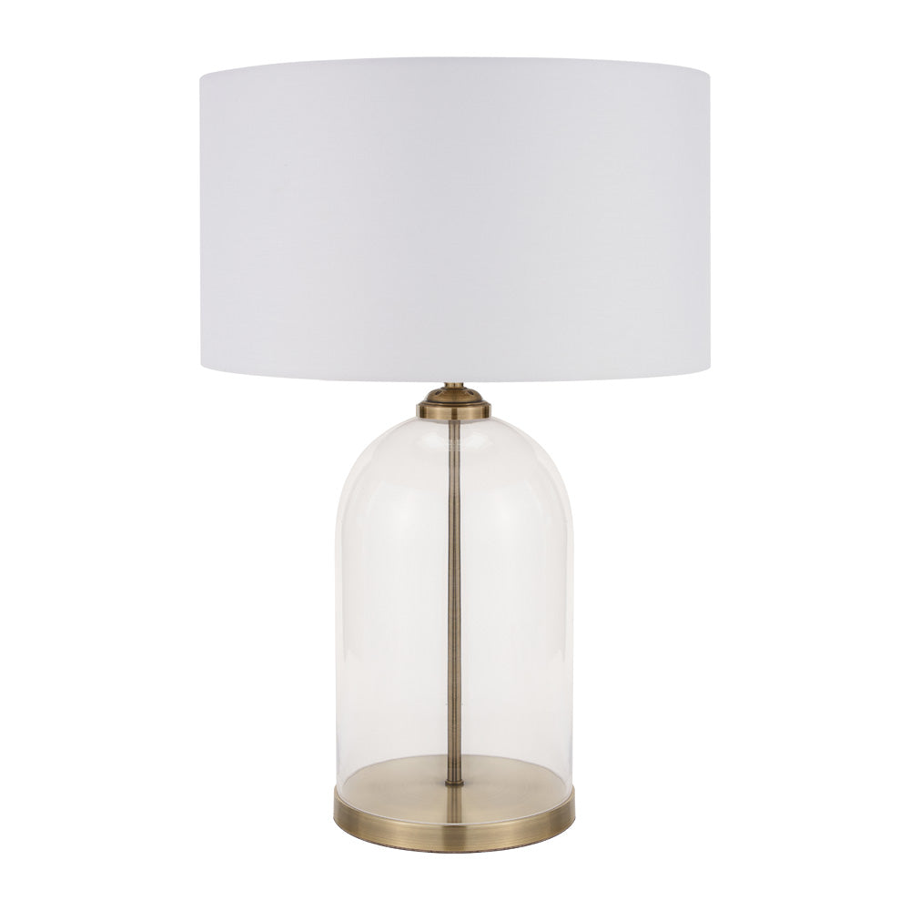 The Cloche which is a modern table lamp sold in the UK by South Charlotte Fine Lighting