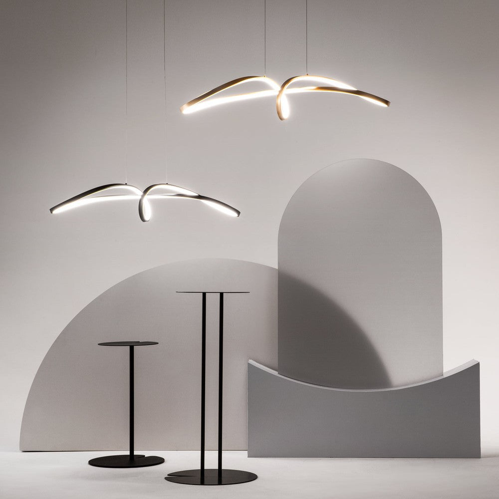 Curve Pendant Lamp In Black-Maytoni-South Charlotte Fine Lighting