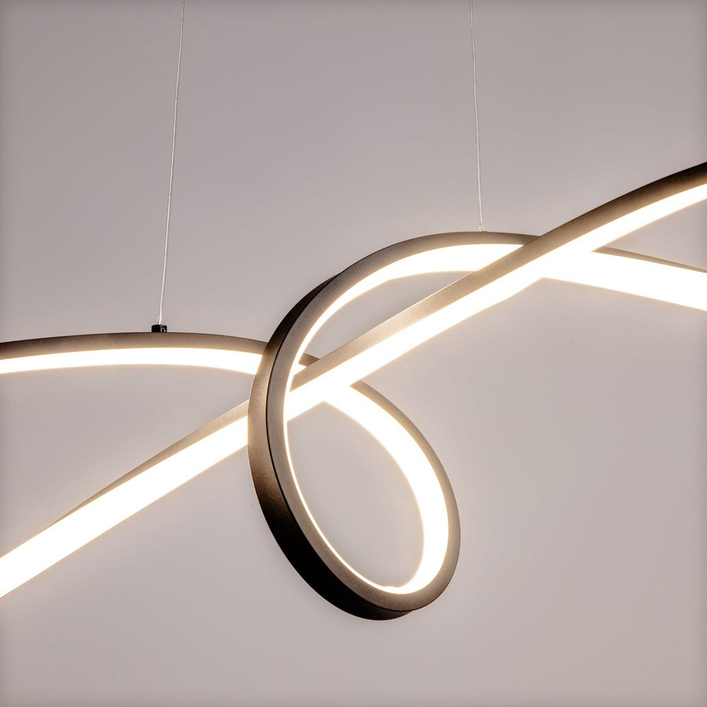 Curve Pendant Lamp In Black-Maytoni-South Charlotte Fine Lighting