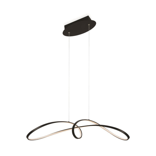 Curve Pendant Lamp In Black-Maytoni-South Charlotte Fine Lighting