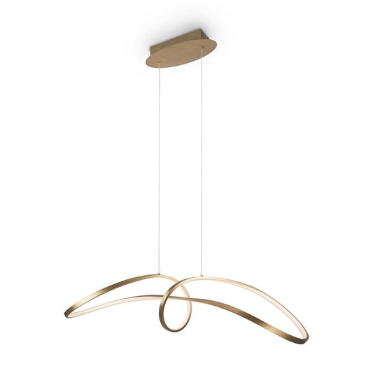 Curve Pendant Lamp With Gold Styling-Maytoni-South Charlotte Fine Lighting