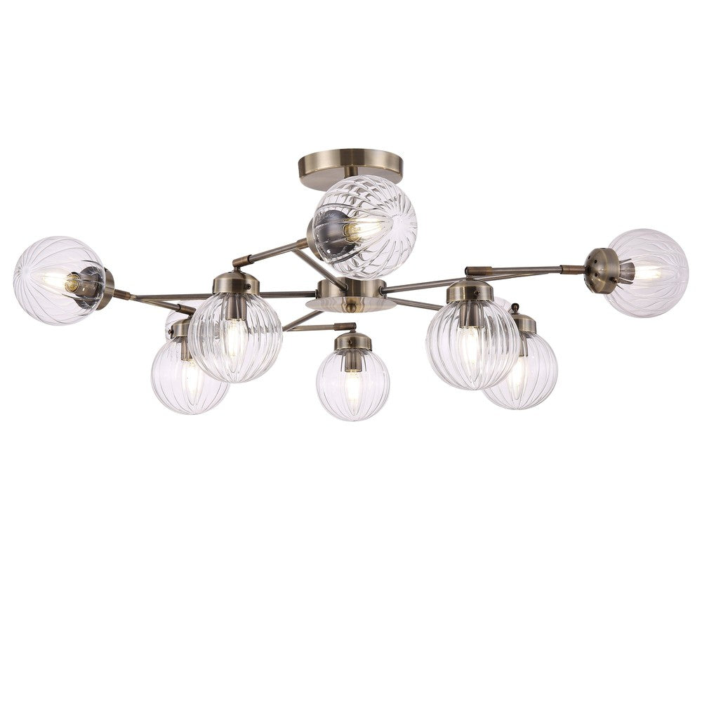 Daisy Chandelier With Brass Styling Cluster-Maytoni-South Charlotte Fine Lighting