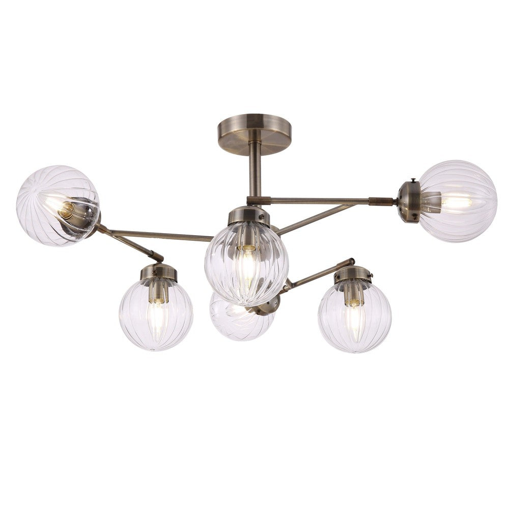 Daisy Chandelier With Brass Styling-Maytoni-South Charlotte Fine Lighting