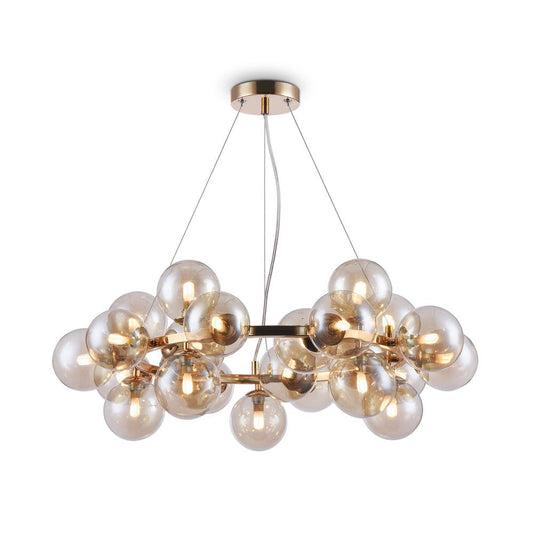 Dallas Chandelier With Gold Styling - Circular-Maytoni-South Charlotte Fine Lighting