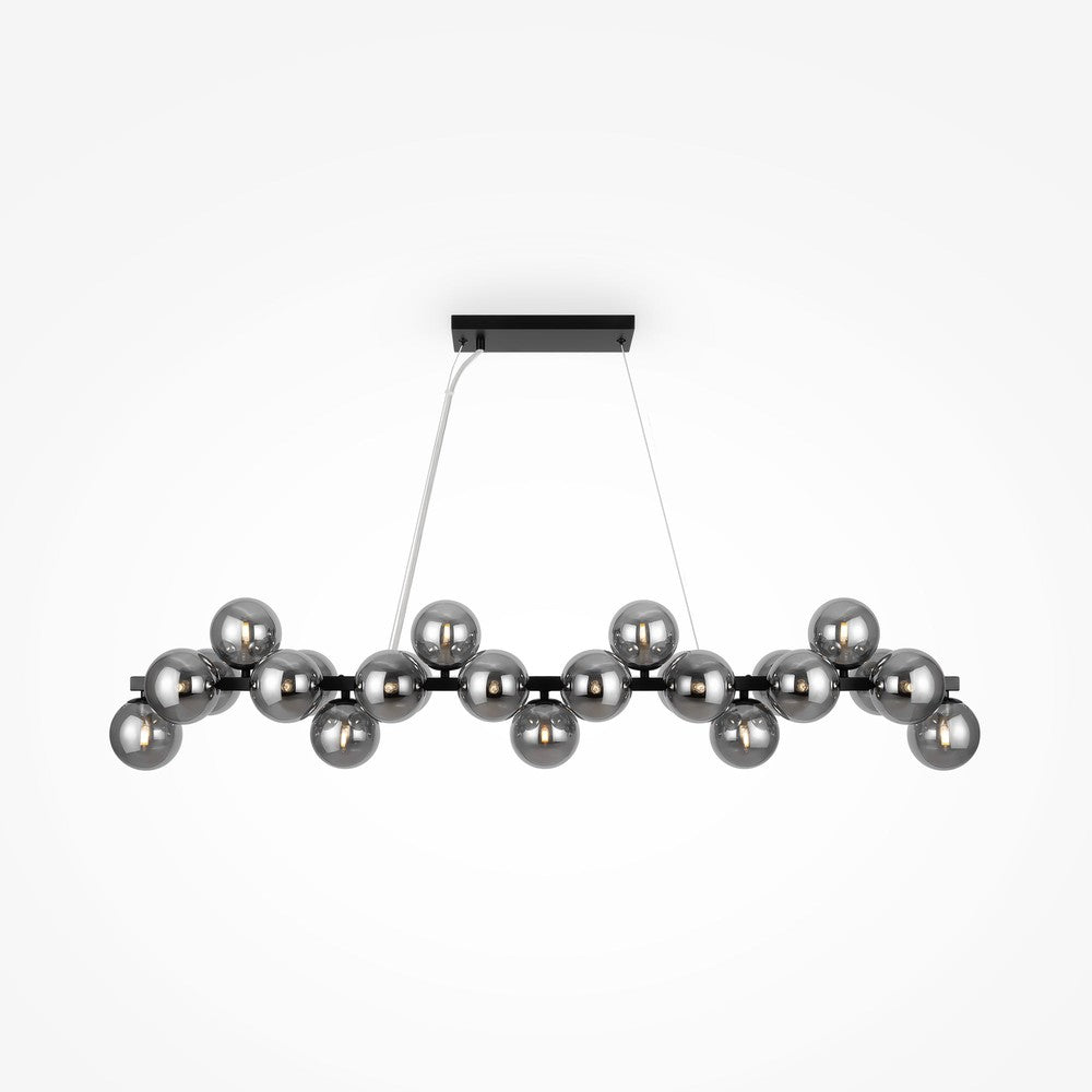 Dallas Linear Pendant Lamp In Black-Maytoni-South Charlotte Fine Lighting