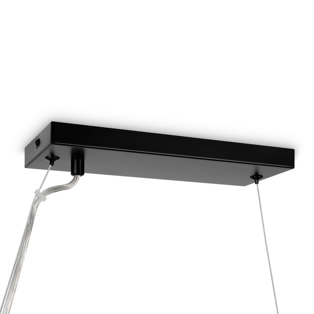 Dallas Linear Pendant Lamp In Black-Maytoni-South Charlotte Fine Lighting