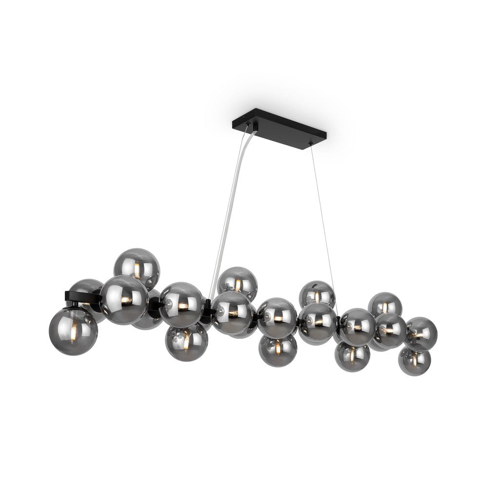 Dallas Linear Pendant Lamp In Black-Maytoni-South Charlotte Fine Lighting