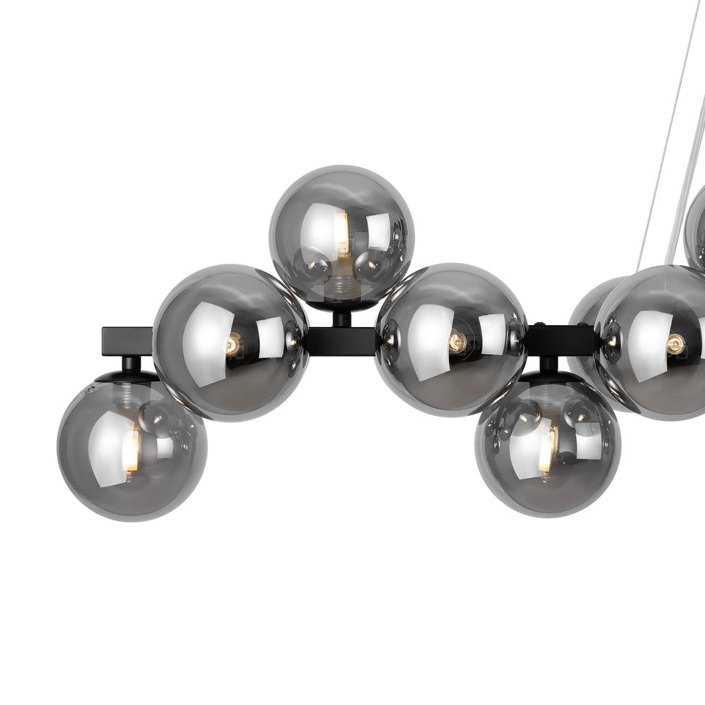 Dallas Linear Pendant Lamp In Black-Maytoni-South Charlotte Fine Lighting