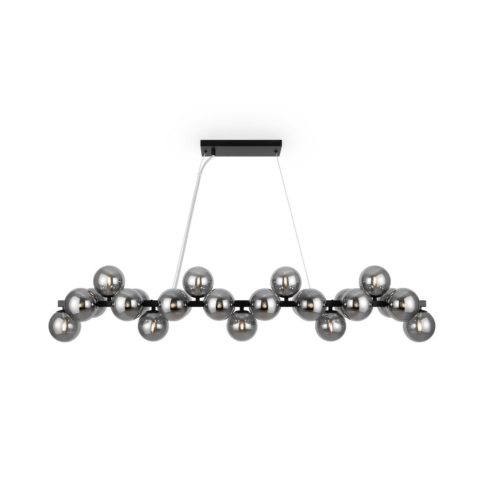 Dallas Linear Pendant Lamp In Black-Maytoni-South Charlotte Fine Lighting