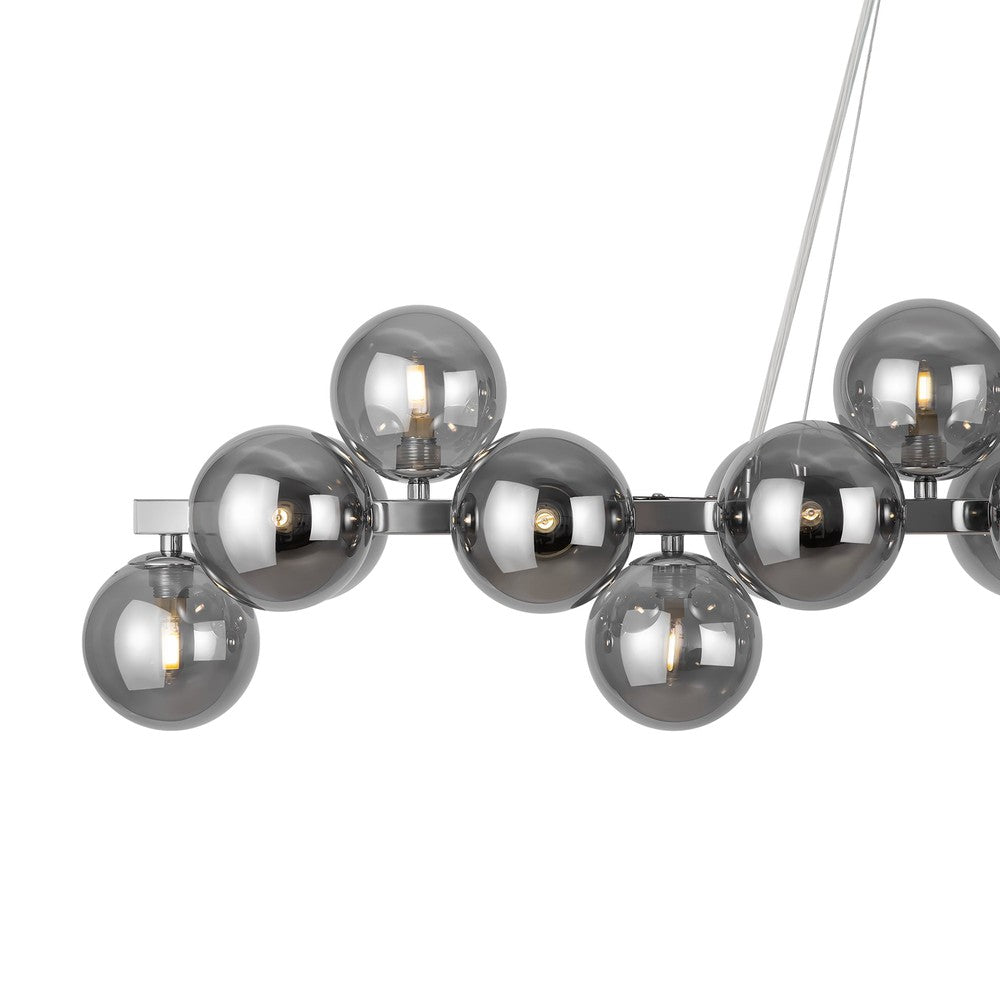 Dallas Linear Twist Pendant Lamp With Chrome Styling-Maytoni-South Charlotte Fine Lighting