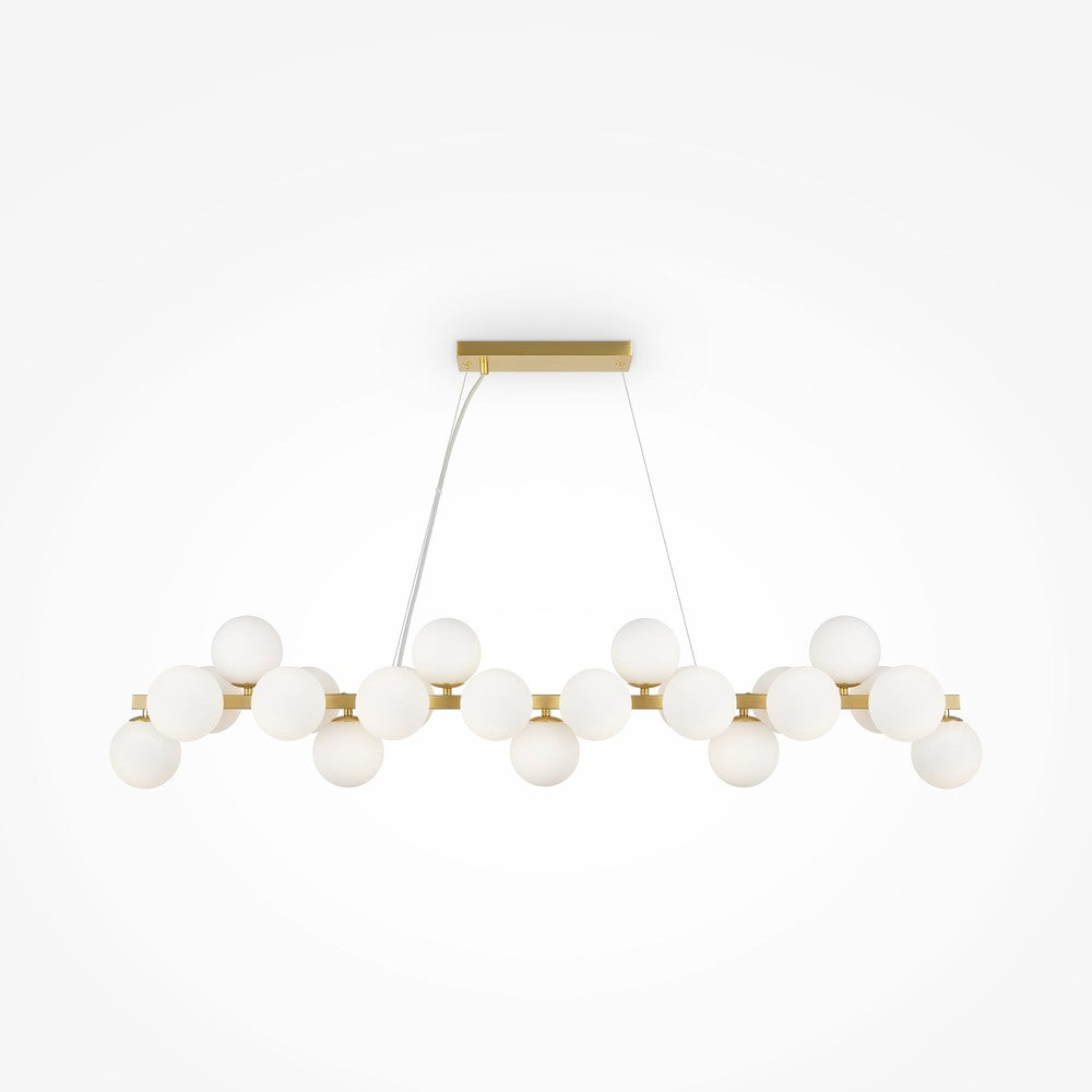 Dallas Linear Twist Pendant Light With Gold Styling-Maytoni-South Charlotte Fine Lighting