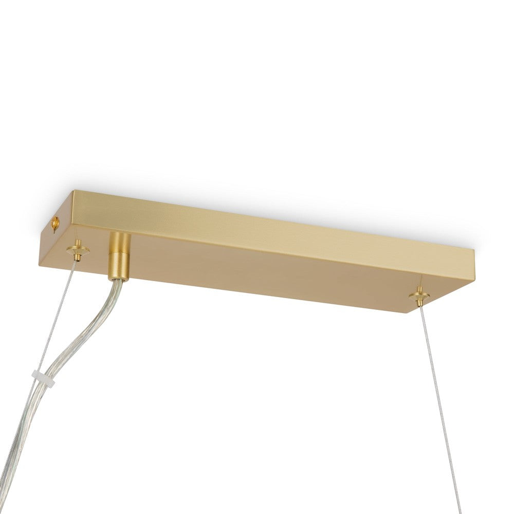 Dallas Linear Twist Pendant Light With Gold Styling-Maytoni-South Charlotte Fine Lighting