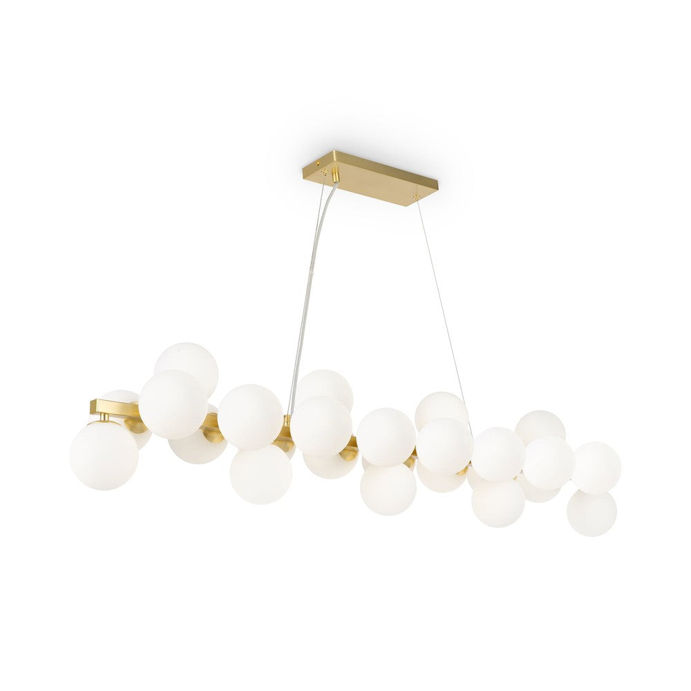 Dallas Linear Twist Pendant Light With Gold Styling-Maytoni-South Charlotte Fine Lighting