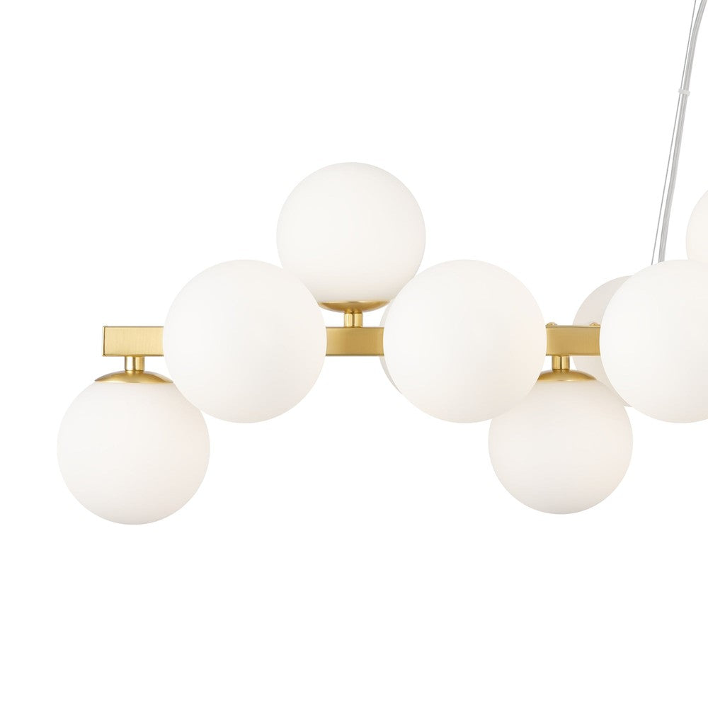 Dallas Linear Twist Pendant Light With Gold Styling-Maytoni-South Charlotte Fine Lighting