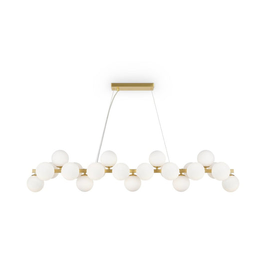 Dallas Linear Twist Pendant Light With Gold Styling-Maytoni-South Charlotte Fine Lighting