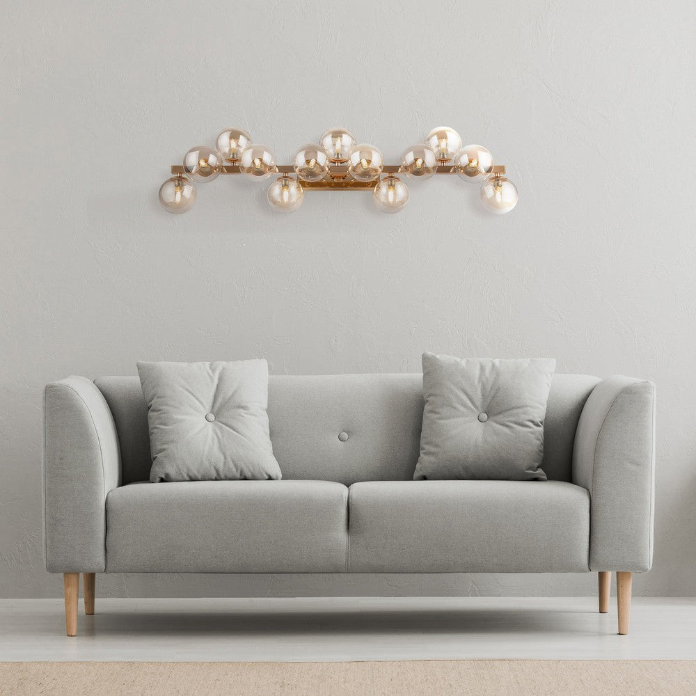 Dallas Long Wall Lamp With Gold Styling-Maytoni-South Charlotte Fine Lighting